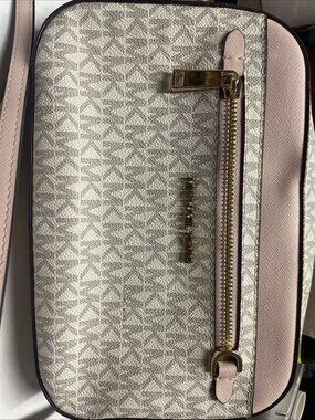 michael kors women handbags PINK & WHITE/GOLD
